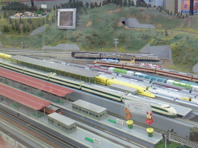 青梅鉄道公園の鉄道模型のレイアウト
