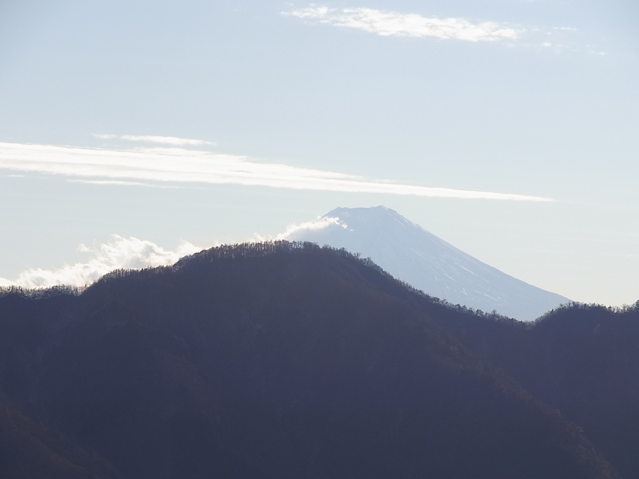 松姫峠から見た富士山