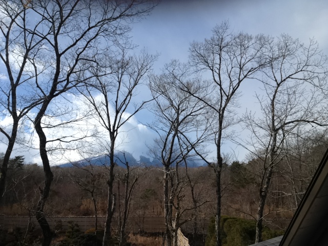 紅富士の湯から見た富士山