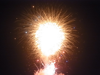 「智恵子の里安達夏祭り」で花火