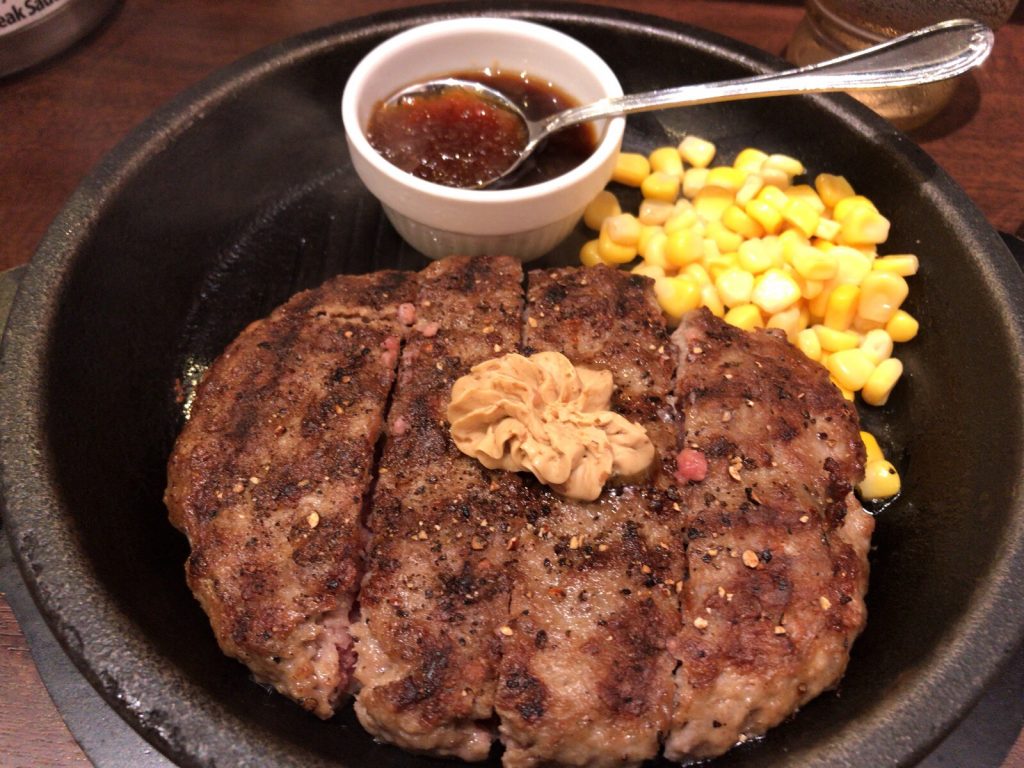 いきなりステーキ（調布店）で「ワイルドハンバーグ」