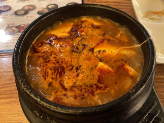 ココリア多摩センターの韓国料理 丈母（ジャンモ）で純豆腐チゲのランチ