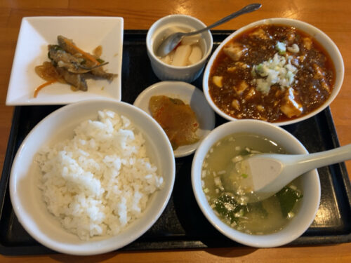 四川麻婆豆腐のランチ