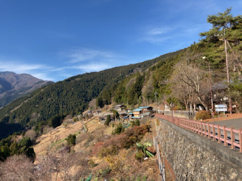 栃本集落からの眺め