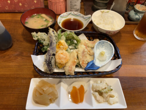 金目鯛の天ぷら定食 黒船屋 下田