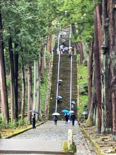 久遠寺の菩提梯