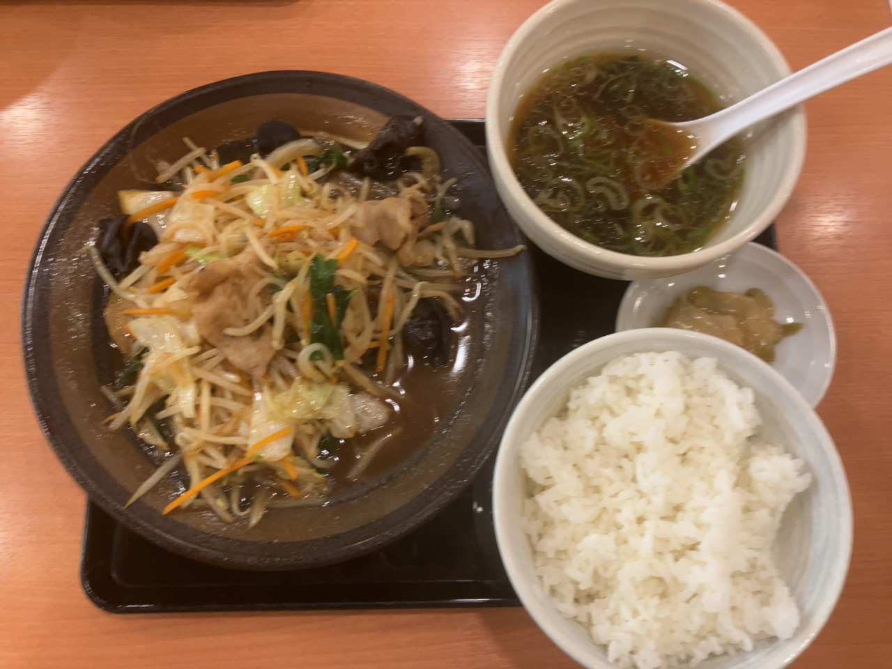 シャキシャキ野菜炒め定食