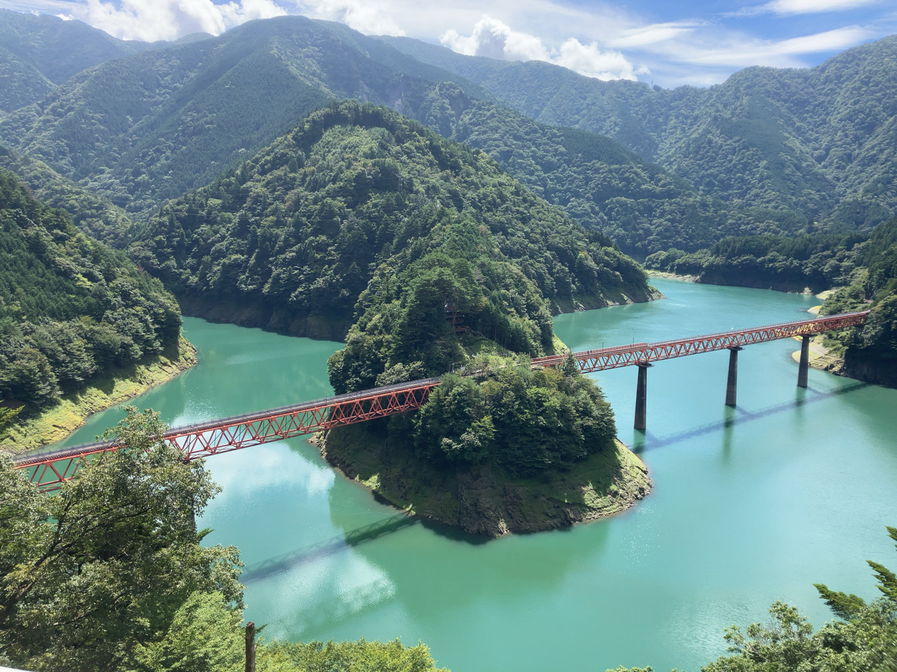 奥大井湖上駅展望所