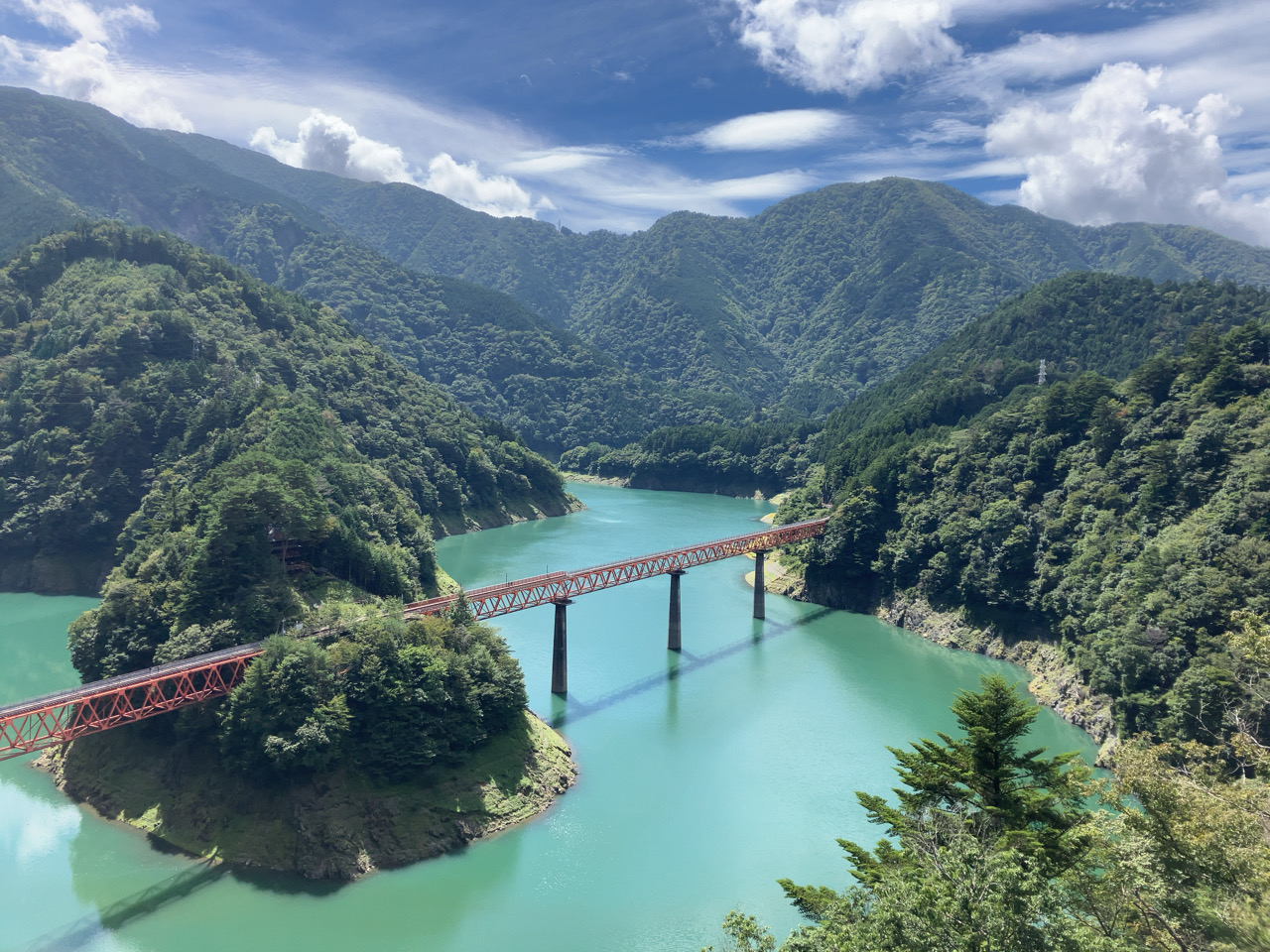 奥大井湖上駅展望所