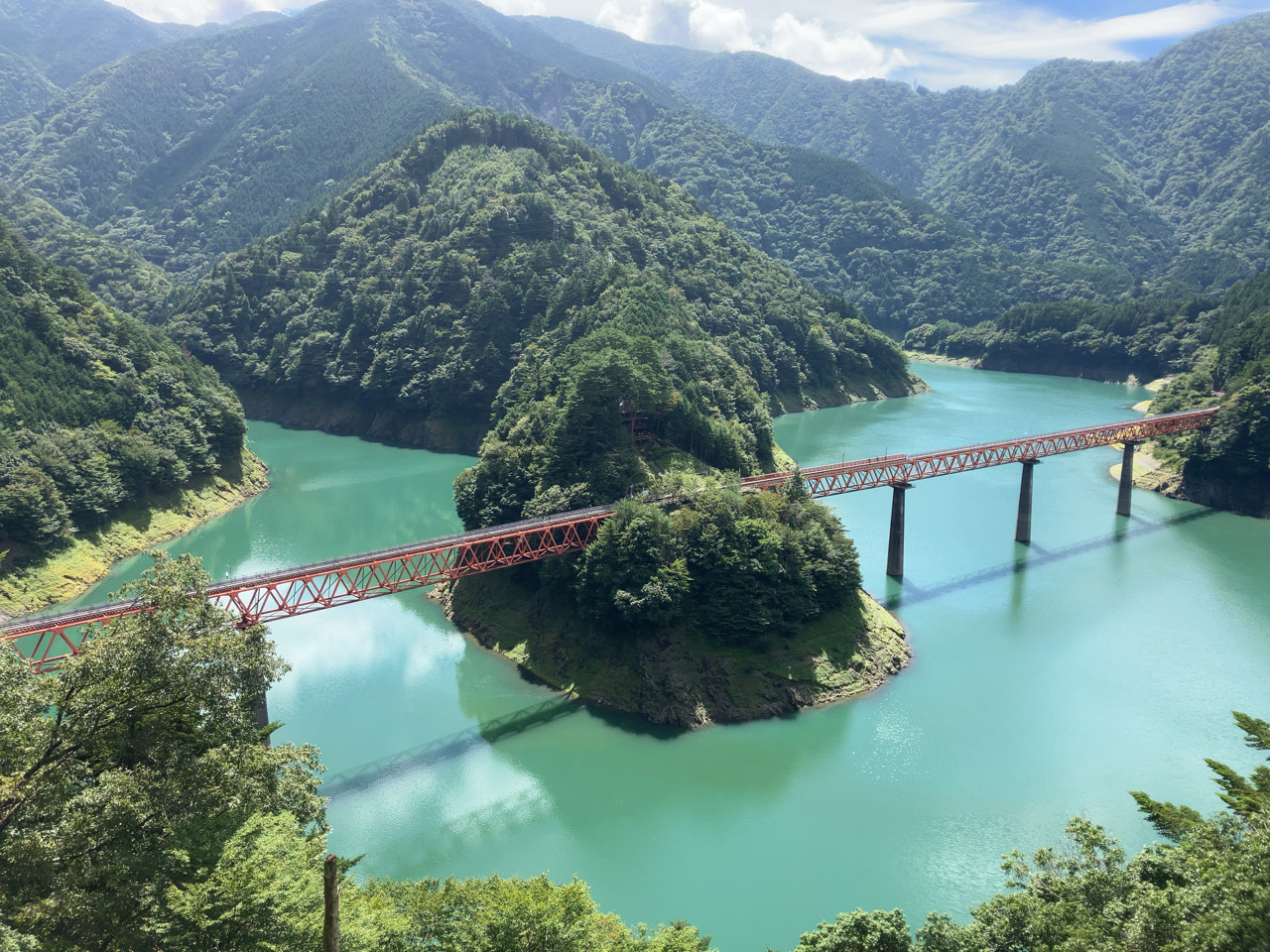 奥大井湖上駅展望所