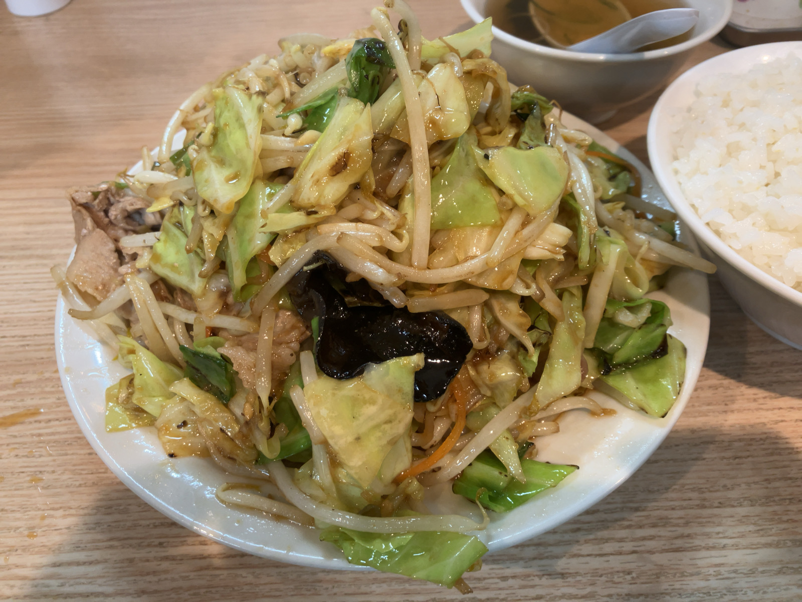 ラーメン西華　野菜炒め