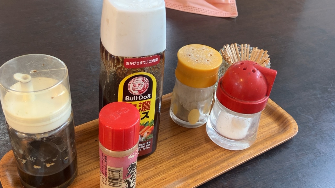 レストラン　フロールの調味料